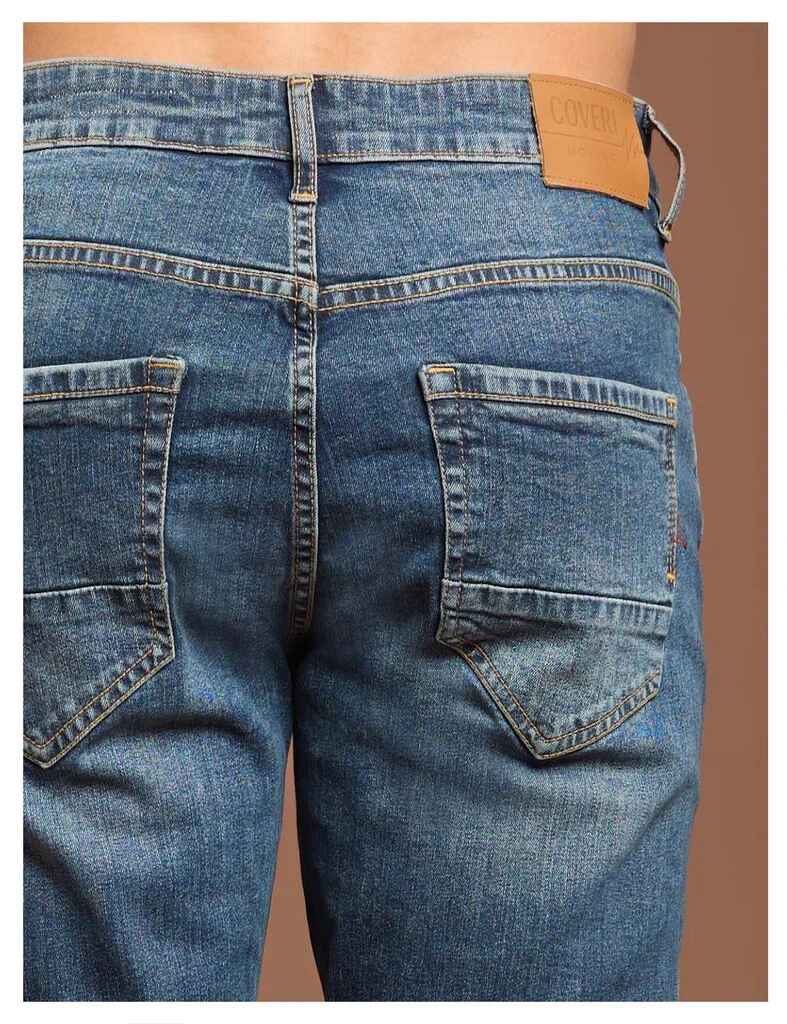 Jeans da uomo slim fit 5 tasche - immagine 3