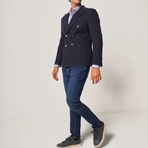 Jeans slim fit blu uomo