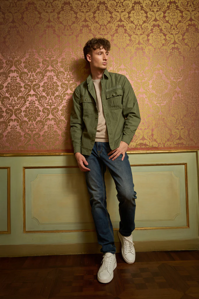 Jeans uomo dritti con baffature - immagine 3