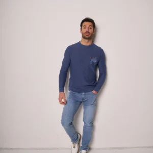 Jeans uomo blu lavaggio chiaro slim fit