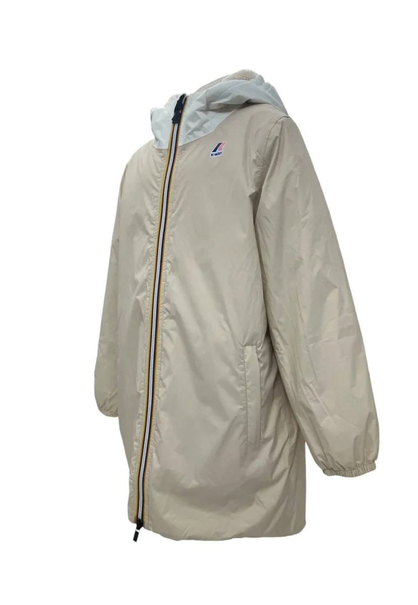 GIUBBINO BEIGE/BIANCO ORSETTO K-WAY - immagine 4