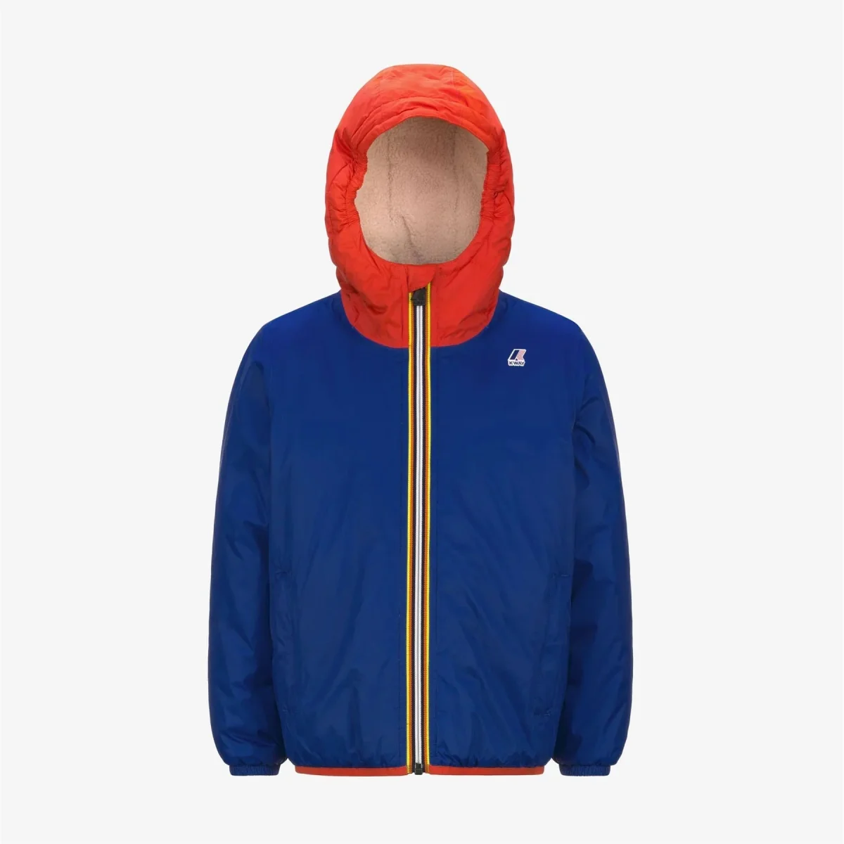 K-WAY DOUBLE BLU E ORANGE - immagine 2
