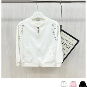 Felpa da bambina con brillantini