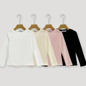 Maglia bambina a coste