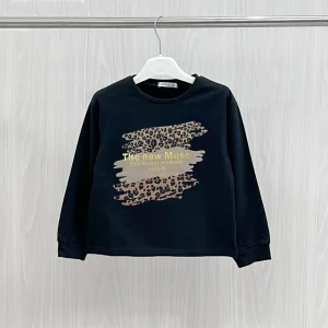 Maglia bambina con stampa animalier