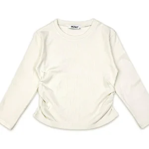 Maglia bambina con arricciature laterali