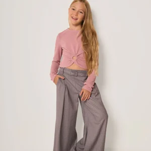 Maglia brillantinata con nodo