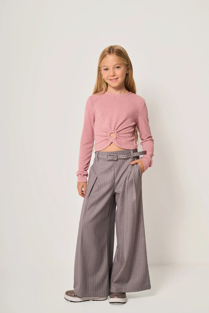 Maglia brillantinata con nodo - immagine 3