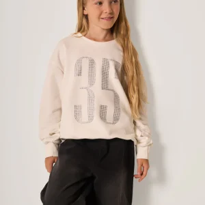 Felpa con numero stampato bambina