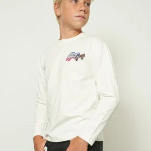 Maglia con stampa su schiena