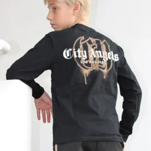 Maglia con scritte "City Angels"