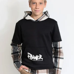 Felpa doppio tessuto a quadri