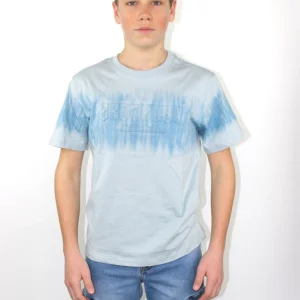 T-shirt con scritta in rilievo