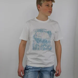 T-shirt con stampa al centro