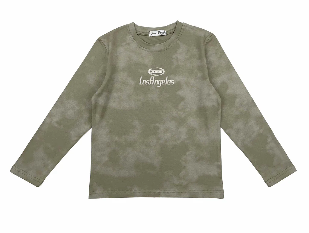 Maglia bambino girocollo stampa lettering