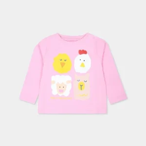 MAGLIA ROSA CON STAMPA STELLA MCCARTNEY