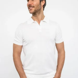 Polo in maglia strutturata