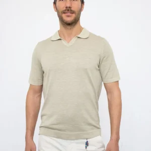 Polo in maglia strutturata