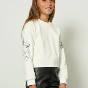 Maglia con disegni maniche