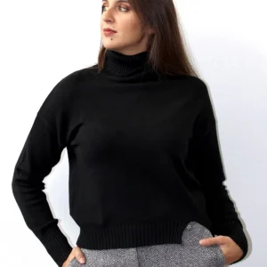 Dolcevita con fondo asimmetrico