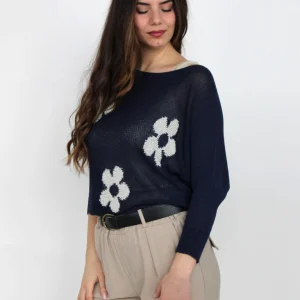 Maglia con fiori