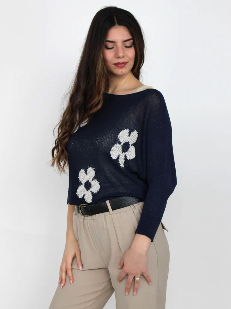 Maglia con fiori - immagine 2