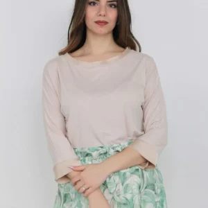 Maglia con profili raso