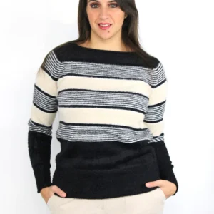 Maglia pelosetta rigata