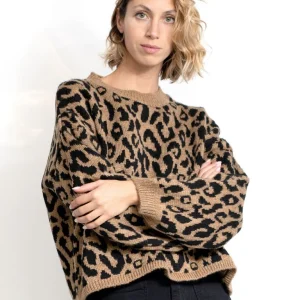 Maglione leopardato