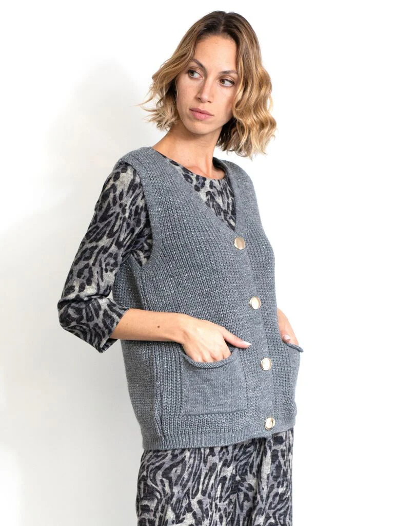 Gilet in maglia - immagine 3