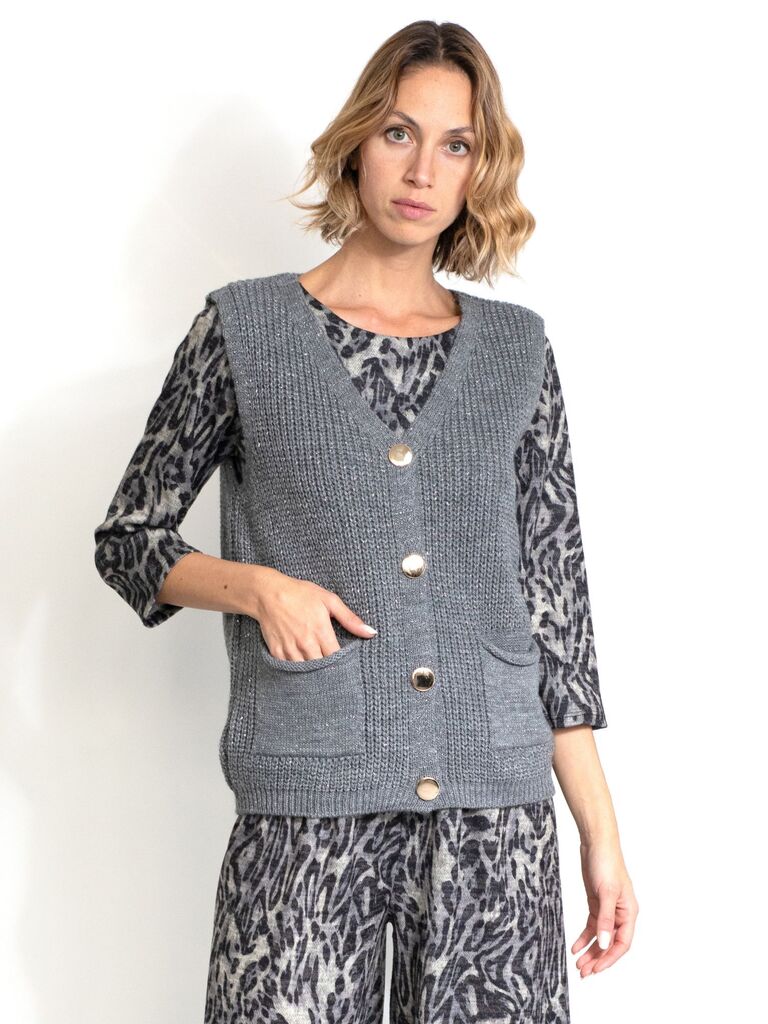 Gilet in maglia - immagine 4