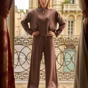 Bomber donna in tessuto liscio