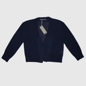 Cardigan aperto misto lana