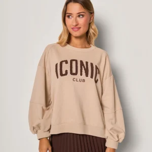 Felpa oversize con scritta