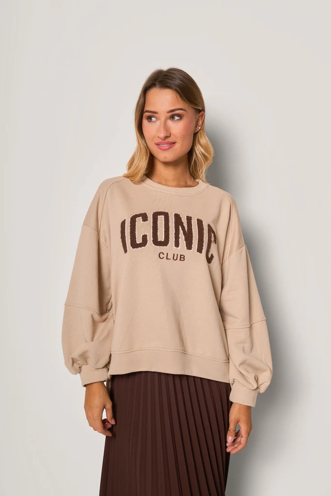 Felpa oversize con scritta