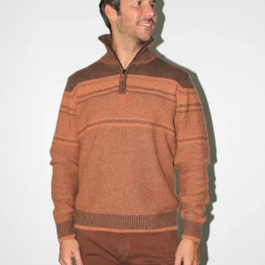 Dolcevita degradè collo zippato