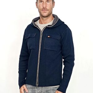 Cardigan con cappuccio