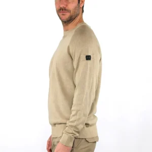 Pullover con profili rigati