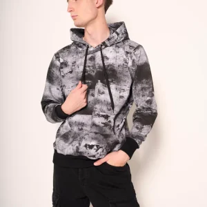 Felpa con cappuccio tie-dye