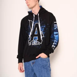 Felpa iomo con stampa “Los Angeles” e cappuccio