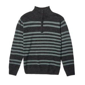 Maglia da uomo con collo alto a righe