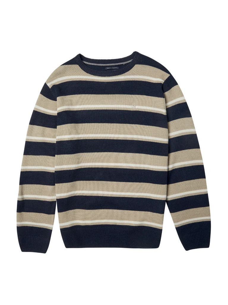 Maglia da uomo girocollo a righe - immagine 2