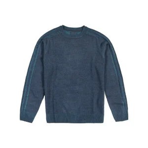 Maglia girocollo uomo con dettagli a contrasto