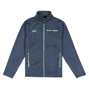 Felpa con tasche a contrasto e collo alto