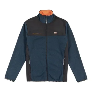 Felpa con spalle e fianchi in soft shell