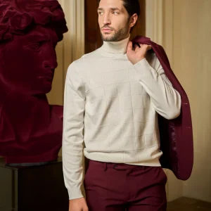 Dolcevita uomo a riquadri