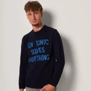 Maglione con scritta uomo