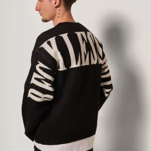 Maglione oversize con scritta