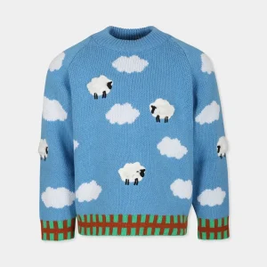 MAGLIONE AZZURRO STELLA MCCARTNEY