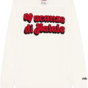 MAGLIONE BIANCO CON STAMPA MC2 SAINT BARTH